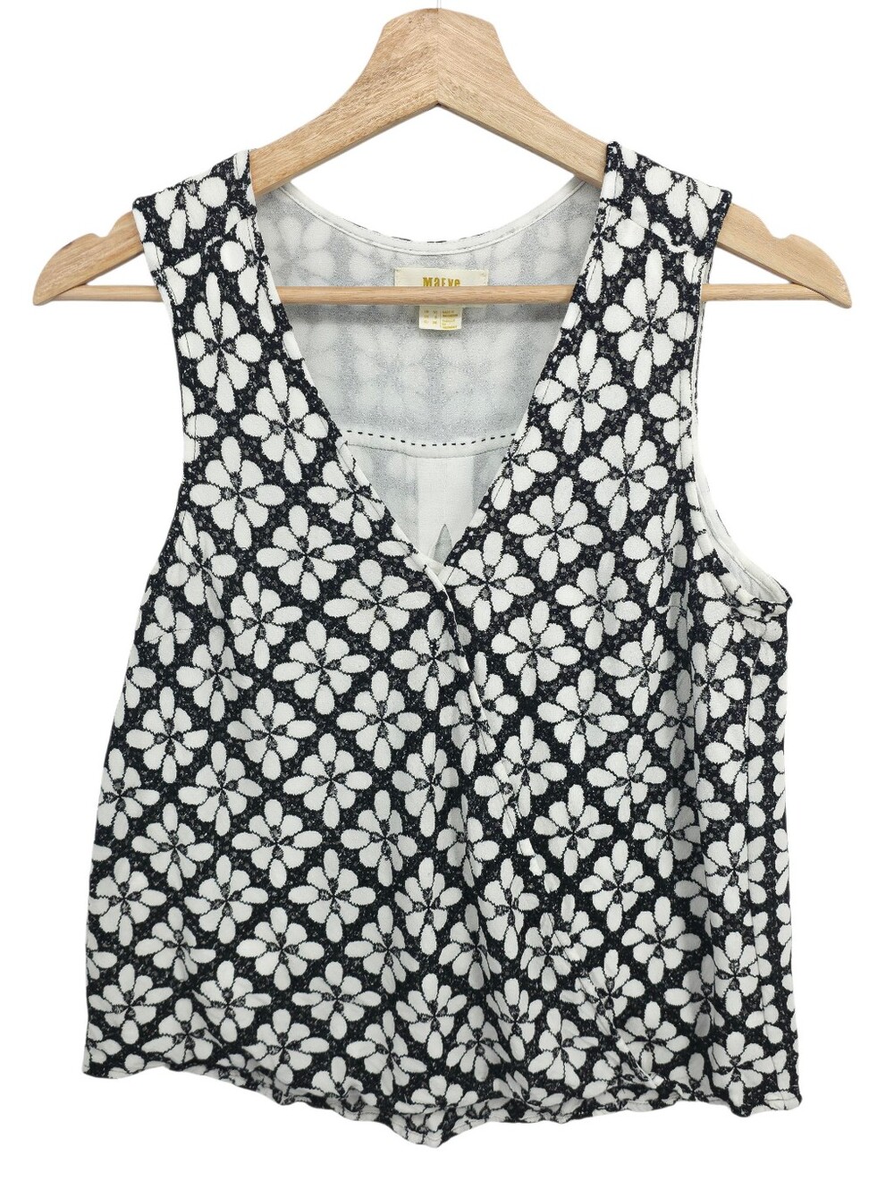 Anthropologie Maeve Embroidered Lace Floral Faux Wrap Blouse Top Size 6 - Picture 3 of 14